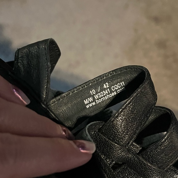 Born women's size 10 black wedges - Picture 2 of 2